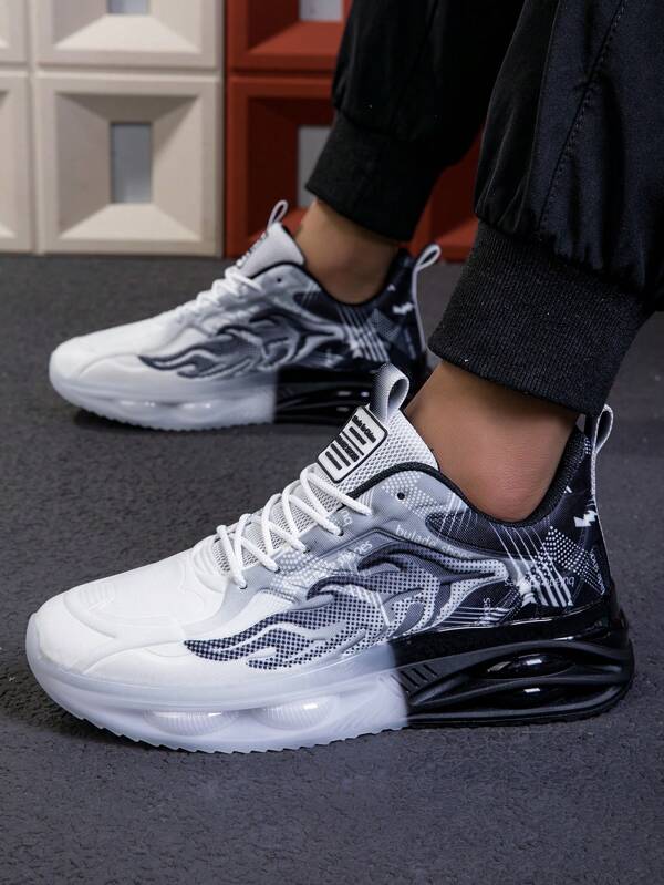 Men's Versatile Casual Sneakers, Outdoor Breathable Shock Absorbing Running Sports Shoes, Indoor Training Shoes, Fashion Walking Jogging Shoes