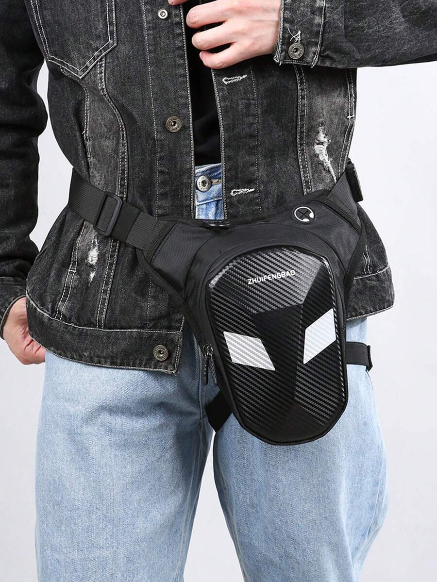 Fashionable Waist Bag Men Sling Bag Backpack Mecha Style Large Capacity