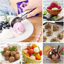 1pc Premium Ice Cream Scoop With Trigger Ice Cream Scooper Stainless Steel, Heavy Duty Metal Icecream Scoop Spoon Dishwasher Safe, Perfect For Frozen Yogurt, Gelatos, Sundaes ,Stainless Steel Ice Cream Scoop, Perfect For Frozen Yogurt, Multi-Functional Ice Cream Scoop