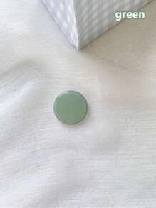 1pc Solid Color Expandable Mobile Phone Stand, Cute Transparent Phone Holder, Foldable Phone Stand With Transparent Base, Phone Accessories In Dopamine Colors Compatible With IPhone, Android Phone, Gift For Birthday, Family, Friends Push-Pull Phone Grip