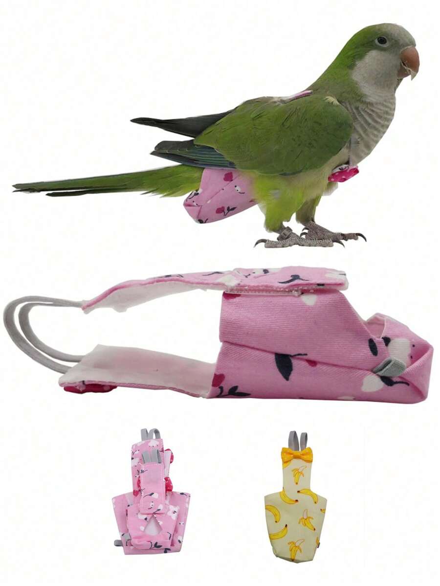 Pet Birds Diaper Parrot Diaper Clothes Parrot Flying Costumes Diaper Pet Bird Sanitary Cloth Bird Accessories