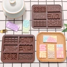 1 Stück 6-fach rechteckige 6-Kanten Kristall Form Silikon Form für Schokolade Backen, Pudding, Kekse, Eiswürfel, Kuchen Dekoration Backwerkzeug