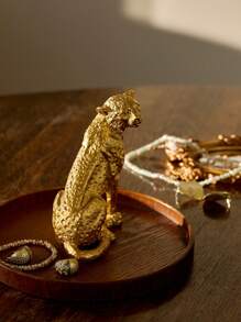 Cirelle 1pc Leopard Shaped Resin Desktop Ornament, Vintage Craft Decorative Figurine Suitable For Study, Foyer, Office, Hotel Best, Rama Comfort Home,Cozy Home, Special Gift, High-End Cafe Supplies, Gifts For Parents, Birthday Gift