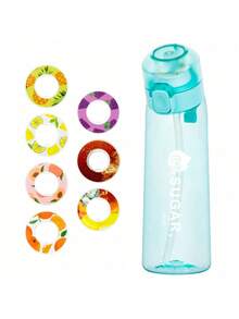 1 件调味水瓶，水瓶入门套装，饮水瓶，配有一个随机调味豆荚，适用于健身房、学校、调味水瓶 - 彩色 - 查看 4