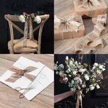 Cinta de gasa color dorado champán, cinta de seda dorada brillante con borde deshilachado para ramos de novia, envolver regalos, decoración de boda DIY, manualidades, Navidad, Día de San Valentín