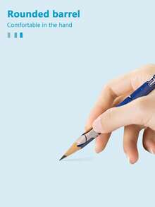 5/10 st runda pennor i astronautstil med suddgummi, skissteckningspennor för elever, slumpmässigt mönster, brevpapper för skolstart - Multifärgad - Visa 2