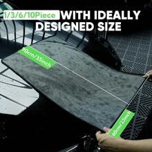 YITUMU 1/3/6/10 pezzi di asciugamani in microfibra (35"X 23") extra grandi, ultra assorbenti, per l'asciugatura di auto e camion, senza striature, graffi o macchie d'acqua