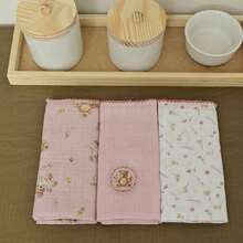 Baby Joy Teddy Bear Cloth Diaper 3 Units - 粉紅熊 - 查看 2