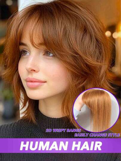 3D Hair Topper With Side Bangs Real Remy Human Hair Straight Hand Made Toupee Topper Wiglet Clip In Hairpieces Top Thin Loss Hairpiece Human Hair Toppers For Women Clip In Hair Extensions 8 10 Inch 30#