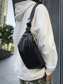 New Men's Casual Simple Style Shoulder Bag For Mobile Phone, Crossbody Bag For Student, Large Capacity Fanny Pack Backpack,Waterproof Waist Bag,Suitable For Beach,University, School, Daily Commute And Street Side Bags Chest Bag Work Weekend Summer Vacation Holiday Large Capacity Carry On Utility Gift Personalised Gifts Men Boyfriend Dad Husband Fathers Day Gifts Summer College Bag Student Gift ​​Back To School Season Gift