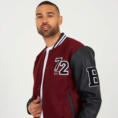 brave soul Varisty Jacket With Badges