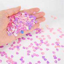Shiny Shell Under The Sea Iridescent Purple Confetti Size 7mm Nail Sequin For Art Wedding Decoration DIY Handmade Crafts - Multicolor - View 9
