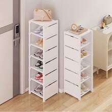 1pc Multi-Tier Shoe Rack, Simple Home Entryway Storage Organizer, Space-Saving Shoe Cabinet For Small Apartments - Multicolor - View 12
