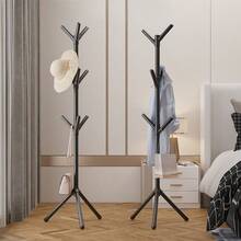 Household Simple Floor Assembly Tree Shape Coat Rack Bedroom Standing Clothes Rack Hallway Hanger - Multicolor - View 3