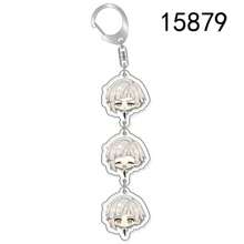 bandai Cadena de llave de acrílico con decoración colgante de bolsa de dibujos animados de Bungo Stray Dogs con los personajes Nakajima Atsushi y Kunikida Doppo. Adecuado para bolsos, mochilas y llaves. El regalo perfecto para fans, decoración para fiestas de cosplay, pendientes para el coche. Derivados creativos de anime, pendientes de cómics japoneses, colecciones de fans senior de anime, regalos de la serie Otaku, regalos económicos para fiestas