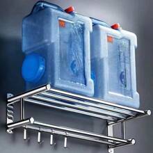 Stainless Steel Towel Rack, Minimalist And Practical Multipurpose Home Bathroom Decor Bathroom Organizer Summer