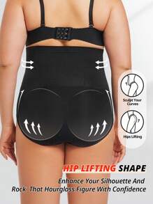 FLARIXA 加大码塑身衣女士超高腰塑身裤强力收腹内裤带扣塑身瘦身紧身平腹提臀提臀束腰提臀内衣