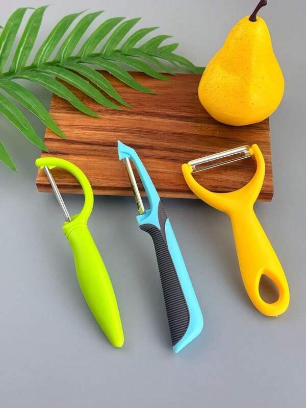 1/3 PC Thickened Sharp Stainless Steel Peeler, Household Melon Peeler, Fruit Peeler, Potato Peeler, Peeling Knife Magic Tool, Peeling Super Fast, Food, Mother's Day Maison Cuisine Ustensiles De Cuisine