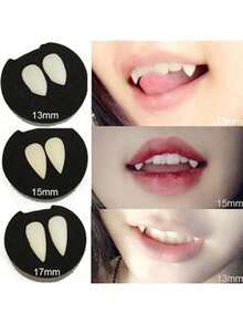 1pc Halloween Vampire Teeth Zombie Teeth Small Fangs Cosplay Makeup Party Prop - Multicolor - View 2