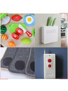 15 套简约白色圆形地板贴纸 - 黑色 - 查看 2