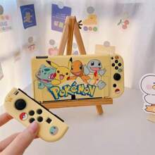 pokemon Cartoon Pikachu For Switch Case Shell Protective Split Housing Box For Switch OLED / Switch / Switch 2 Console TPU