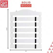 Solid Wood Martial Arts Belt Display Rack White 17.75'' - White - View 2