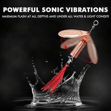 Fishing Jigs de Pesca Giratorios de Cola Giratoria, Bien Hecho Gallo Cola Señuelos de Pesca con Flash Cuerpo de Cobre y La Hoja, Jigs de Agua Dulce Crappie, Hoja Cebo para Trucha Perca - B1-7,2 cm, 11 g - Ver 4