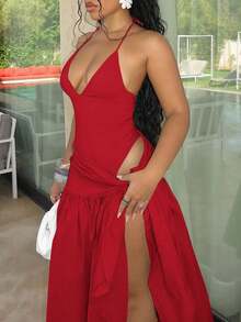 系带吊带紧身衣搭配裹身中长裙套装两件套性感服装