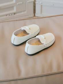 1 Pair New Solid Color Retro Casual Soft Bottom Wear-Resistant Flat Shoes