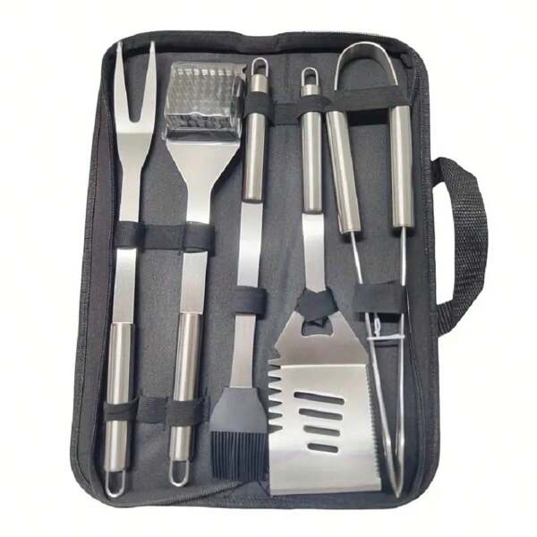 Outdoor Camping Picnic BBQ Cooking Tools Stainless Steel BBQ Utensils