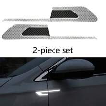 Car Shaped Door Decor Stickers, Reflective Warning Strips, Car Reflective Markings, Side Door Scratch Protection Stickers, Anti-Collision Stickers, Car Reflective Strips