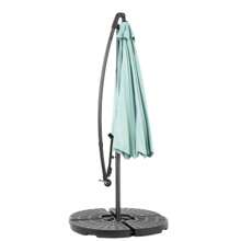 Sonnenschirm rechteckig 300 x 300 cm, großer Ampelschirm mit Kurbel, Gartenschirm neigbar, 360° drehbar, Terrassenschirm, Marktschirm für Garten, Terrasse, Balkon