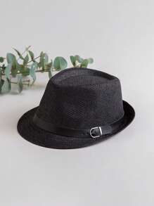 1 Piece, Sun Protection Breathable Jazz Hat, Straw Hat, Outdoor Travel Sun Hat