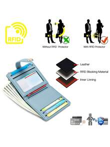 MIYIN Slim Wallet For Women,RFID Blocking Bifold Credit Card Holder With Zipper Coin Pocket,ID Window,Keychain Fashionable For Daily Lightweight Portable Card ID Card White-Collar Workers For Female For Holiday For Anniversary For Birthday Gift Accessories Gift Casual Card Holder Wallet Business Card Holder Credit Card Holder Women For Women Mini Wallet Card Wallet