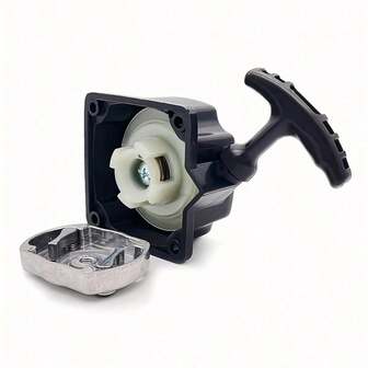 40-5 Spring Easy Pull Recoil Starter Kit + Dual Zinc Alloy Pawl Starter Disk (Premium Quality) For 43CC 49CC 52CC Gasoline Brush Cutter Engine