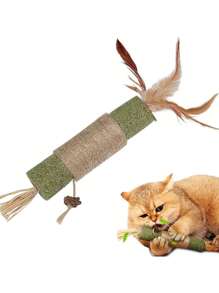 1 paquete de juguetes con hierba gatera para gatos, palos de hierba gatera, juguetes para masticar para la limpieza dental de gatos, golosina para gatos y gatitos, juguete dental para gatos