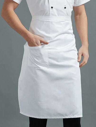 1pc Chef Apron Wholesale Half Body Restaurant Kitchen Work Apron Half Cut Waiter Chef Half Apron Black