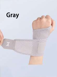 1 pieza Muñequera deportiva ajustable, ligera y transpirable con soporte para la articulación de la muñeca, cómoda y transpirable, adecuada para fitness, yoga, bádminton tanto para hombres como para mujeres, talla única