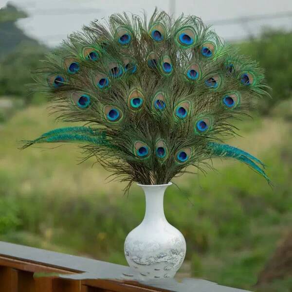 Artificial Feathers, Approx. 25-30cm Length, Decor For Flower Vases, Handmade Ornament, Multi-Scene Application, Wedding Decor