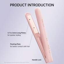Mini 2-In-1 Wireless Tourmaline Ceramic Hair Curler Hair Straightener With Intelligent Constant Temperature Setting Portable Micro Coil Hair Straightener Hair Curler Easy To Carry On Business Trips