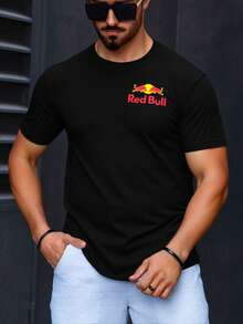Playera Camiseta Normal Autos Carros Red Bull Racing Unisex - Negro - Ver 2