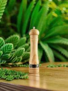 Custom Natural Rubberwood Pepper Grinder – Manual Adjustable Grinding Tool, Ceramic Core For Sea Salt, Peppercorns, Spices, Reusable Kitchen Gadget, Elegant Retro Design, Personalized Engraving, Ideal Gift For Food Lovers, Home Decor & Special Occasions