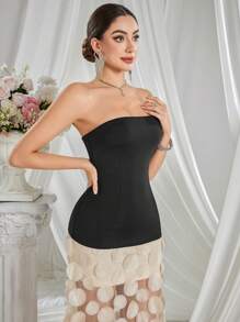 Sheath Lace Sheer Embroidered Long Prom Dresses Dresses, Party Dress, For Cocktail