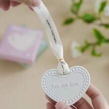 1pc Heart-Shaped Fragrance Plaster Hanging Air Freshener, Suitable For Wardrobe, Car, Home Decor, Sweet Scented Sachet, Wardrobe Freshener, Home Fragrance Sachet, Wardrobe Fragrance Plaster Hanging Decor, Mother's Day, Birthday, Halloween, Christmas, Gift