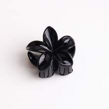 1/2/3 件女士简约焦糖色亚克力花爪夹马尾辫发饰，优雅百搭头饰，适合日常佩戴