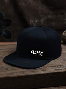 1 Stück Herren Outlaw Grafik Outdoor Lässig Waschbare Verstellbare Hip-Hop Baseballkappe, geeignet für den täglichen Gebrauch