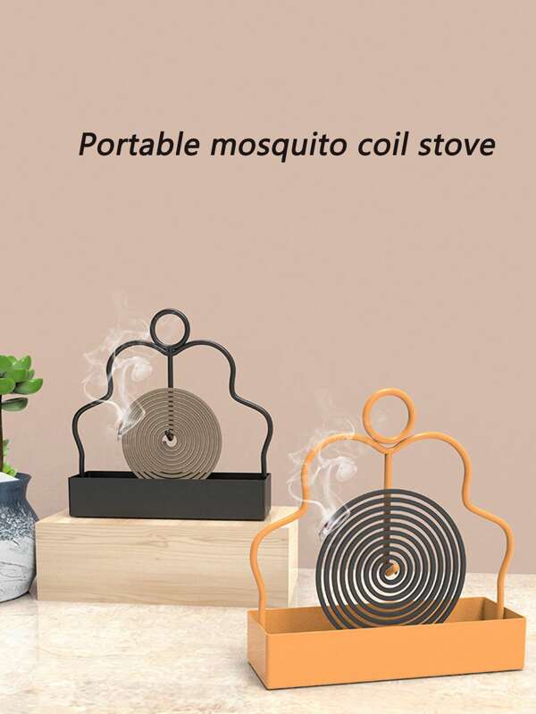 1 Xiangyun Iron Art Mosquito Incense Box, Suitable For Hanging Mosquito Incense Bracket, Hanger, Sandalwood Incense Box, Sandalwood Incense Rack, Outdoor Sandalwood Iron Art Rust Proof Incense Burner (This Product Only Has A Rack Without )