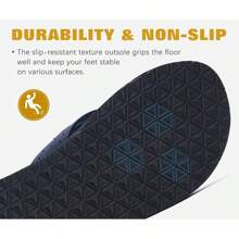 KuaiLu Men's Yoga Mat Leather Flip Flops With Arch Support Comfortable Cushion Walking Thong Sandals Slip On Indoor Outdoor