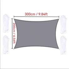 矩形遮阳帆,防水,98%紫外线防护,方形/三角形遮阳篷,适用于庭院、花园、游泳池、户外露营 - 彩色 - 查看 73