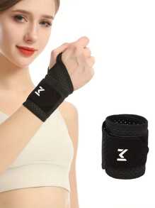 1 pieza Muñequera deportiva ajustable, ligera y transpirable con soporte para la articulación de la muñeca, cómoda y transpirable, adecuada para fitness, yoga, bádminton tanto para hombres como para mujeres, talla única